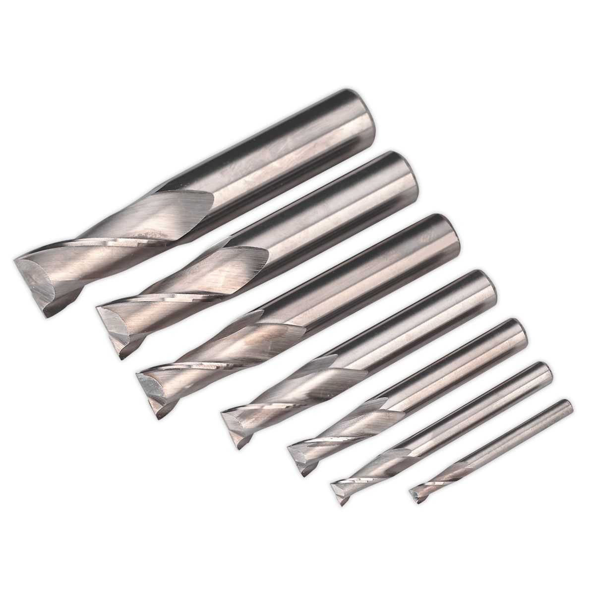 Sealey SM2502EMSET HSS End Mill Set 4-16mm 2 Flute