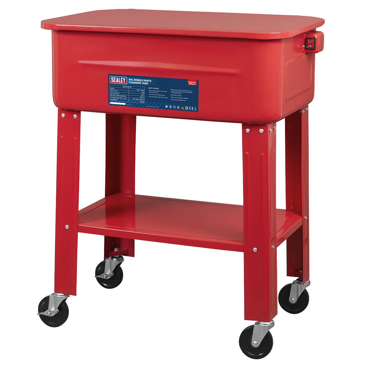 Sealey SM28 Mobile Parts Washer 50L