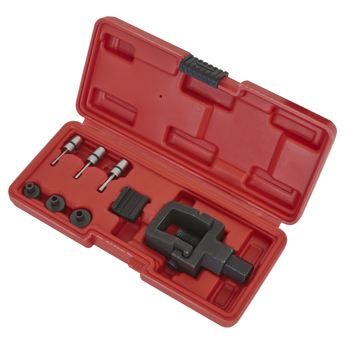 Sealey SMC4 Motorcycle Chain Splitter & Riveting Tool Set - Heavy-Duty