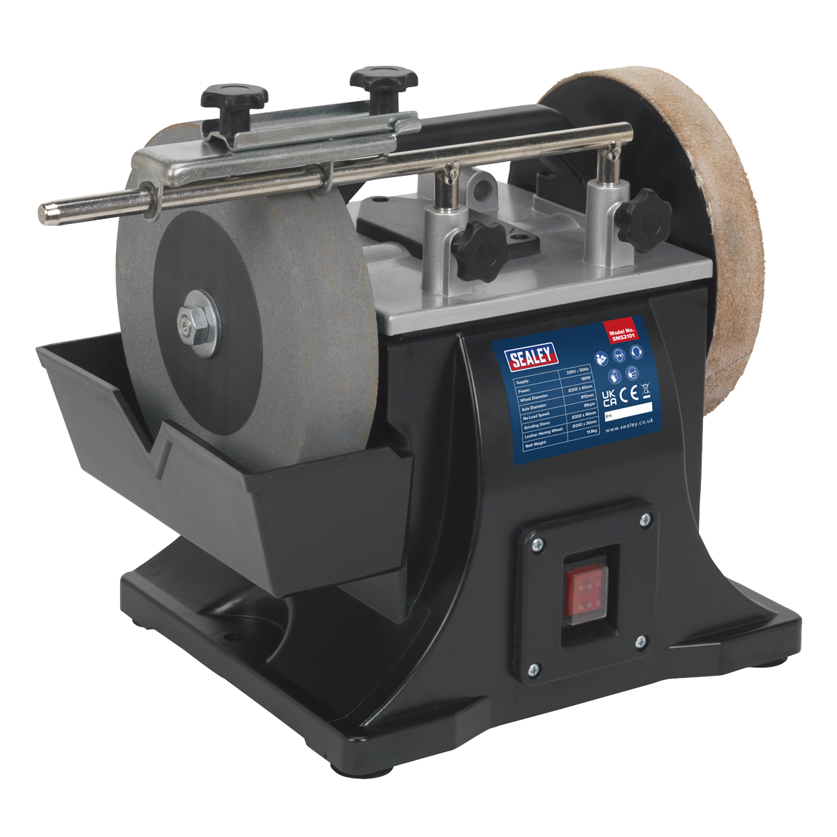 Sealey SMS2101 Sharpener Ø200mm with Honing Wheel