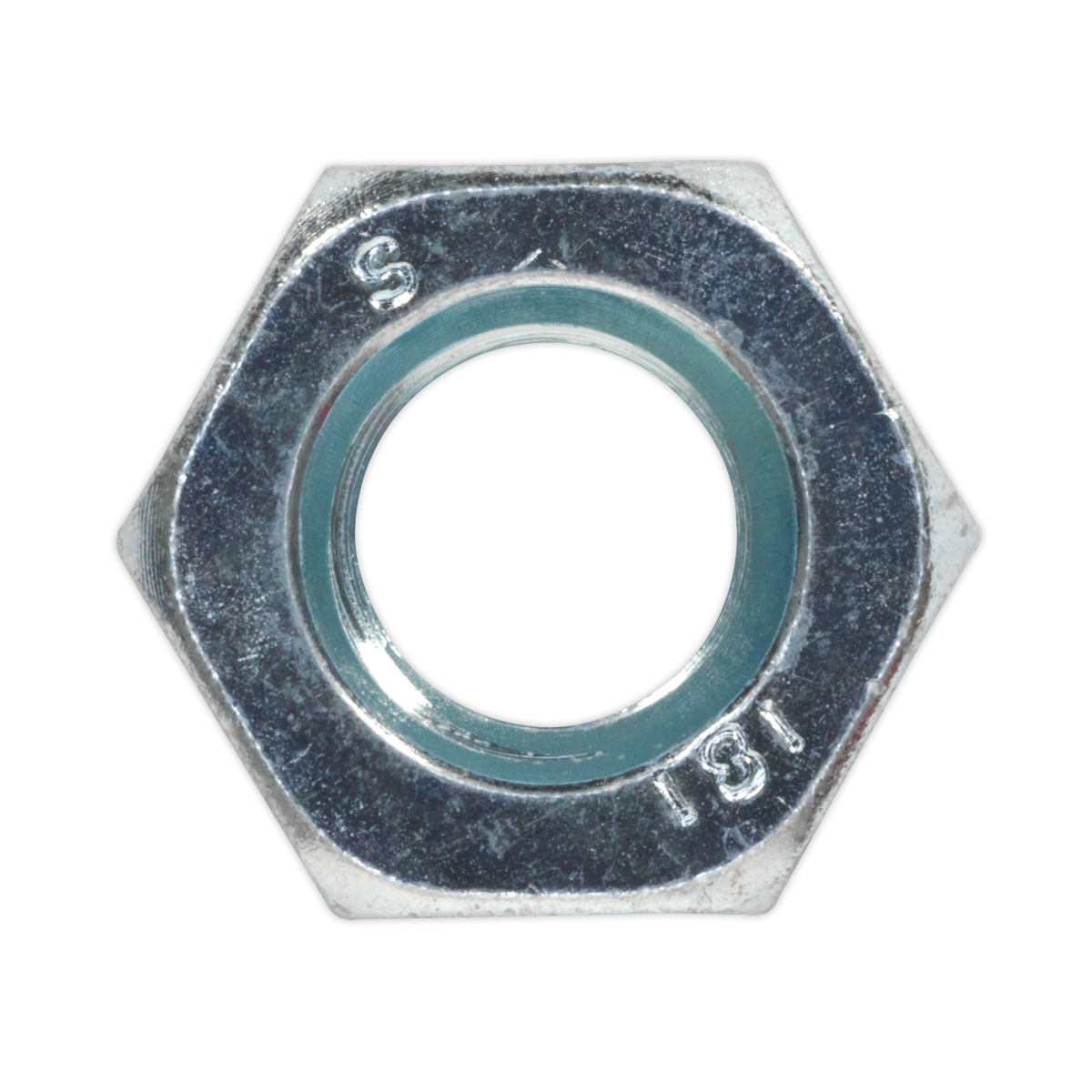 Sealey SN10 Steel Nut DIN 934 - M10 Zinc Pack of 100