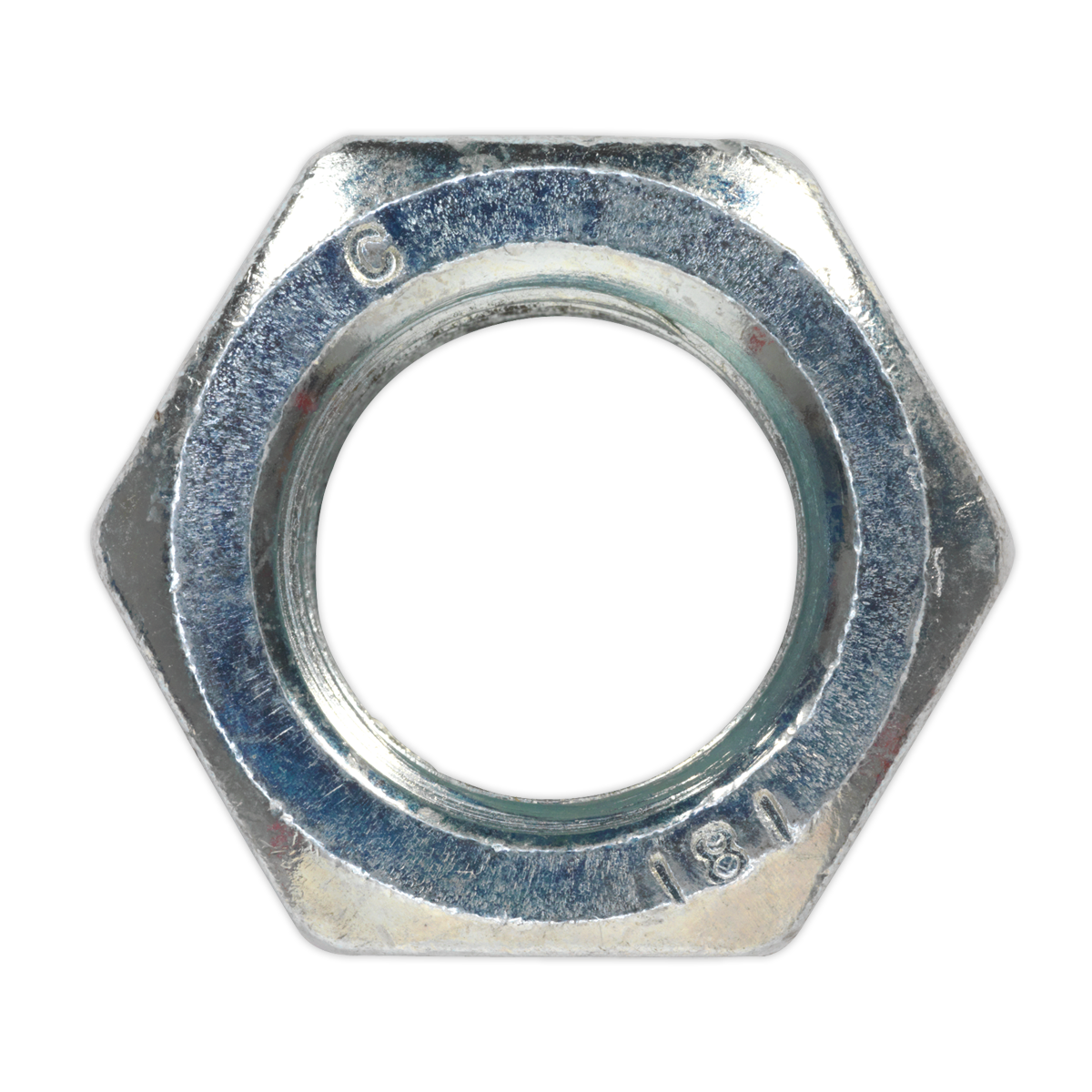 Sealey SN20 Steel Nut DIN 934 - M20 Zinc Pack of 10
