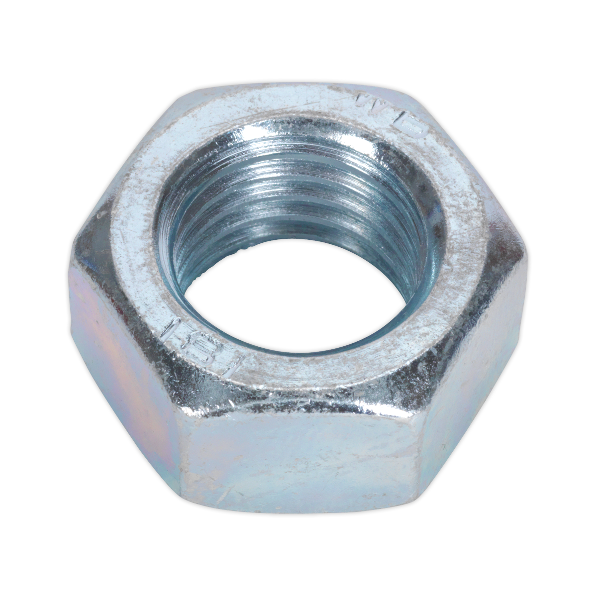Sealey SN24 Steel Nut DIN 934 - M24 Zinc Pack of 5