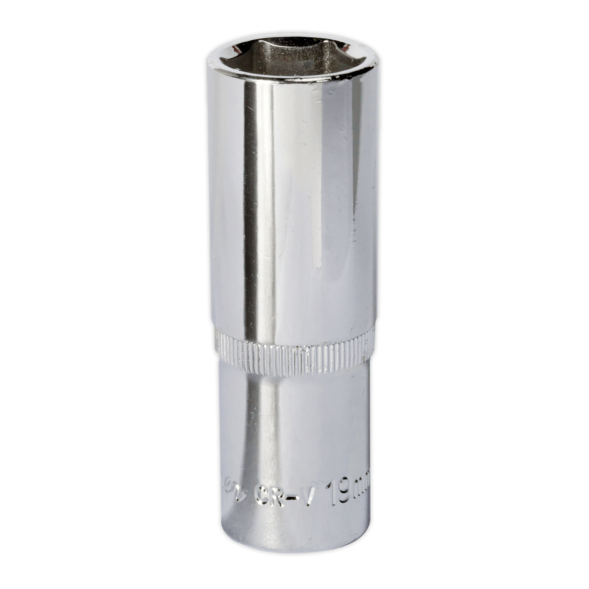 Sealey SP1219D WallDrive® Socket 19mm Deep 1/2"Sq Drive Fully Polished