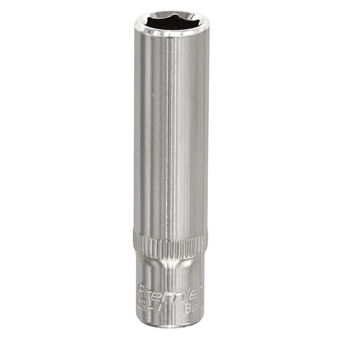 Sealey SP1408D WallDrive® Socket 8mm Deep 1/4"Sq Drive Fully Polished