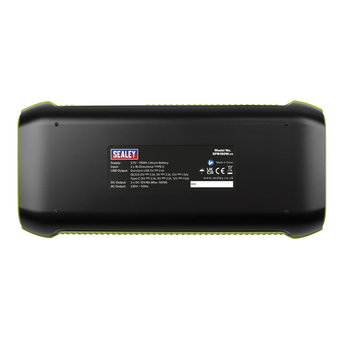 Sealey SPB160W AC Power Pack 160W 115Wh