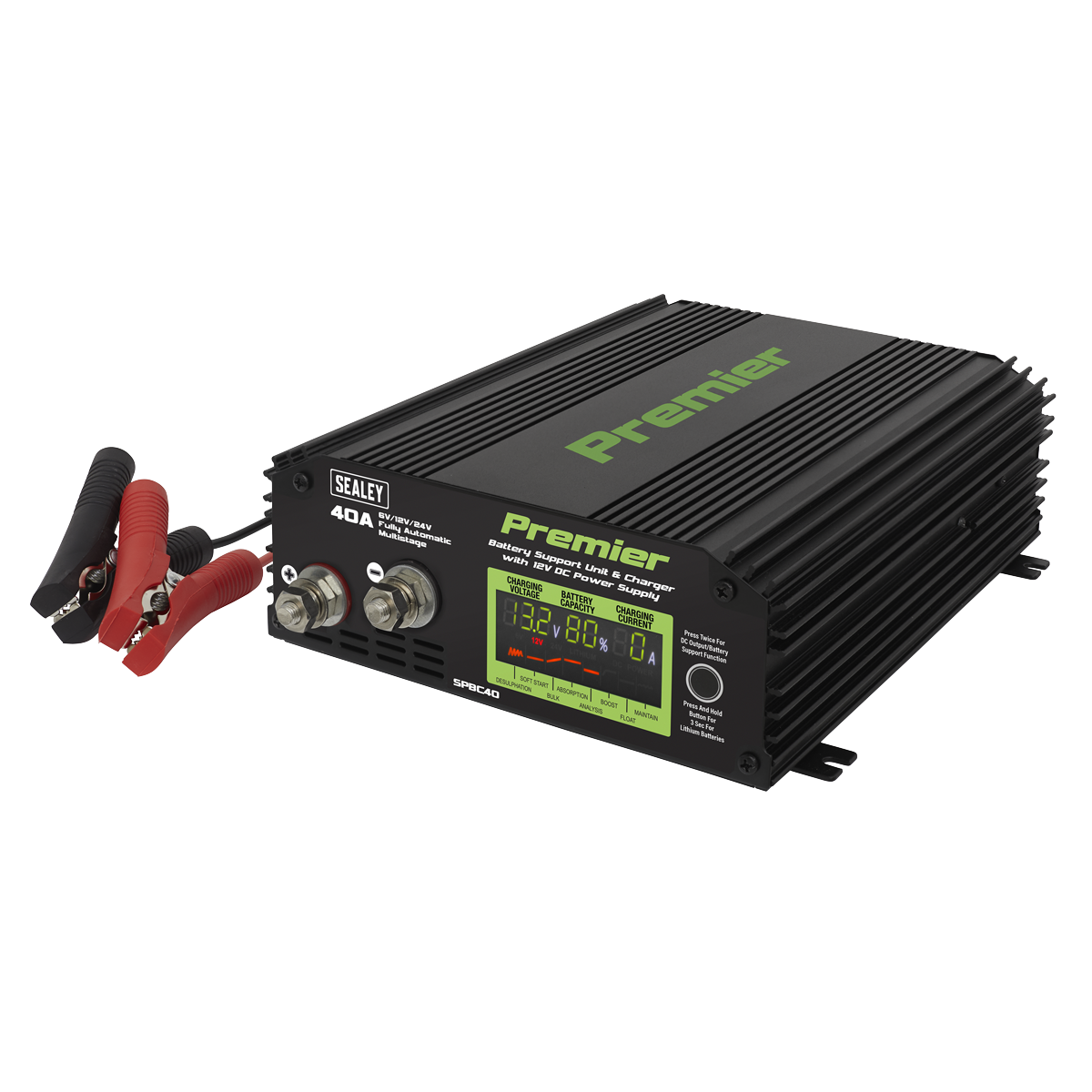 Sealey SPBC40 Battery Support Unit & Charger 40A