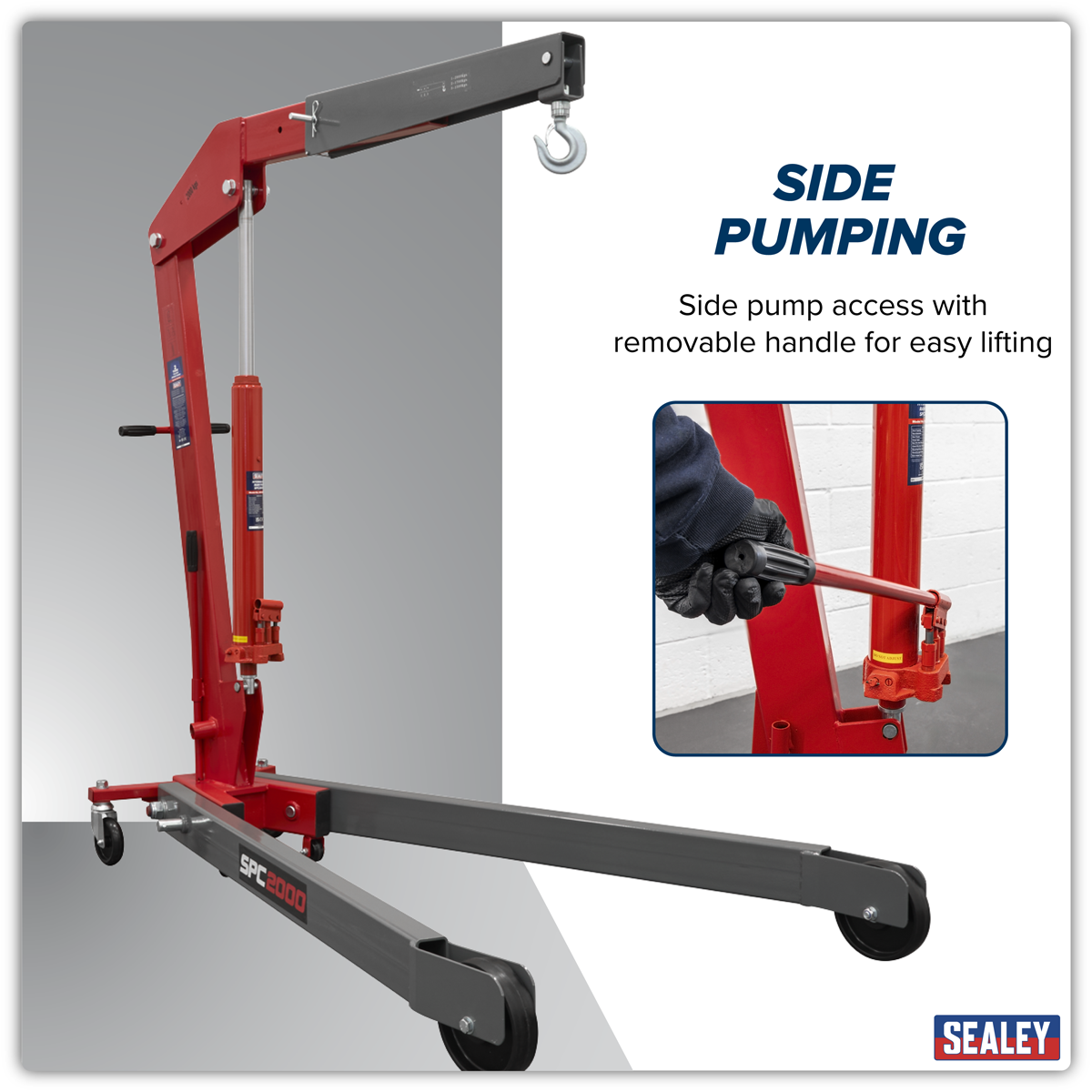 Sealey SPC2000 Folding Engine Crane 2 Tonne