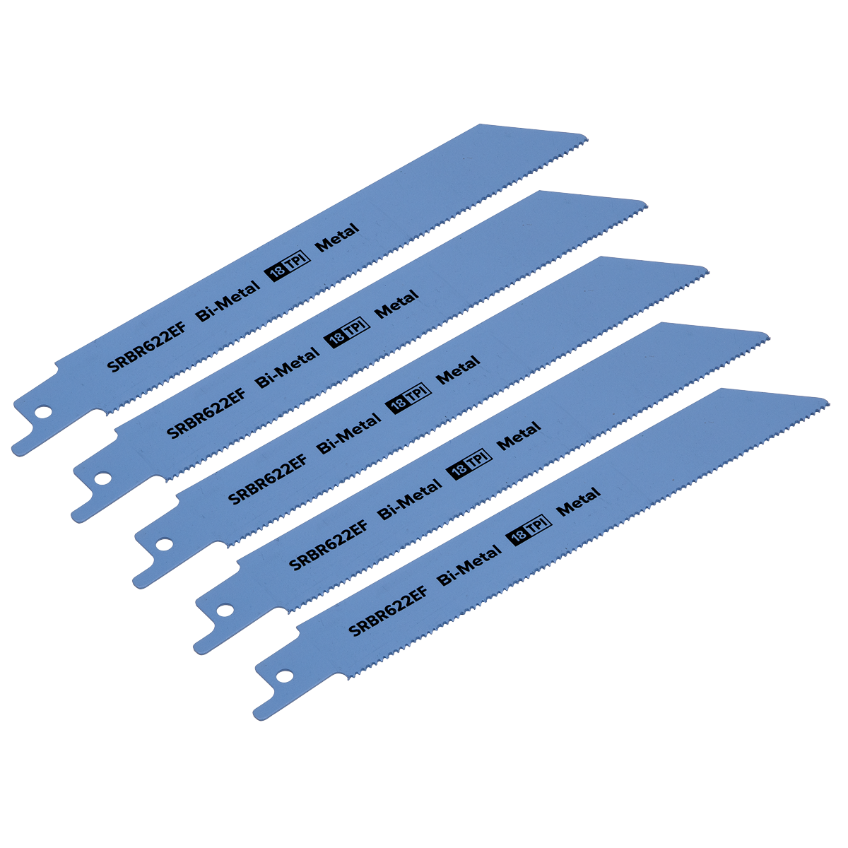 Sealey SRBR622EF Reciprocating Saw Blade Metal 150mm 18tpi - Pack of 5