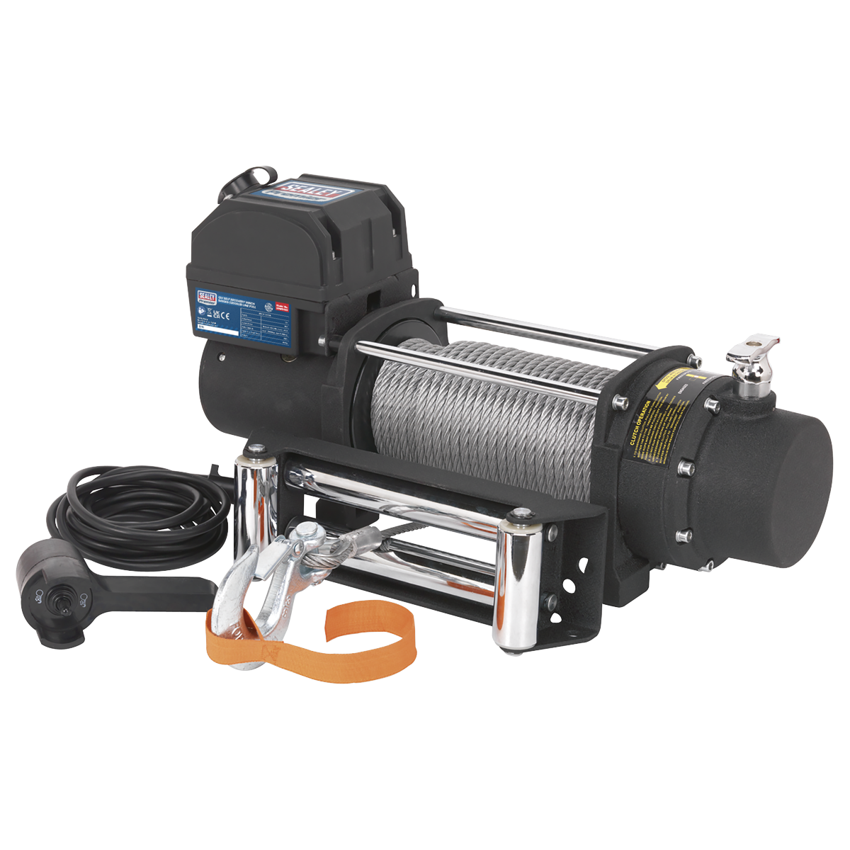 Sealey SRW5450 Self Recovery Winch 5450kg (12000lb) Line Pull 12V