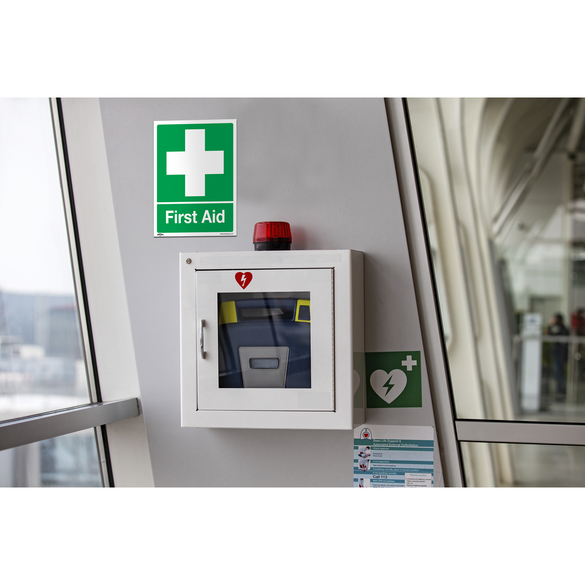 Sealey SS26V1 Safety Sign - First Aid - Self-Adhesive Vinyl