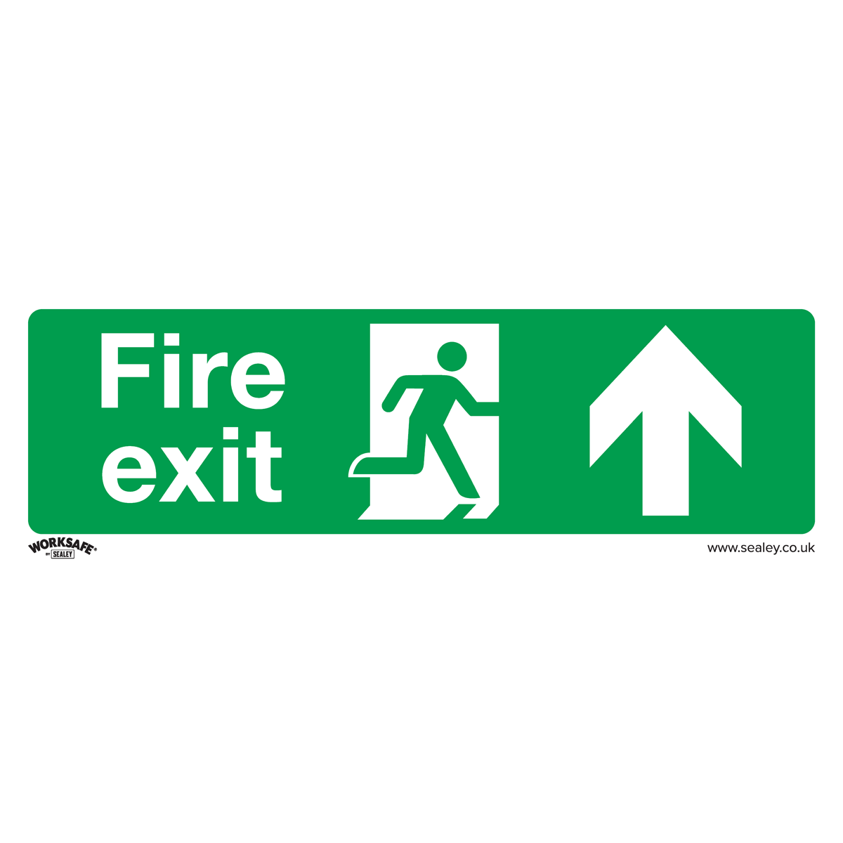 Sealey SS28P1 Safe Conditions Safety Sign - Fire Exit (Up) - Rigid Plastic