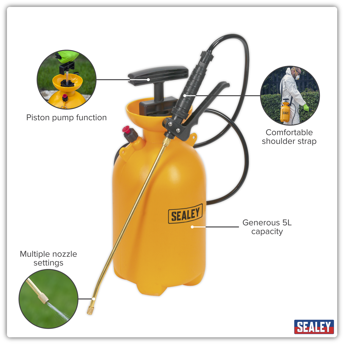 Sealey SS2 Pressure Sprayer 5L
