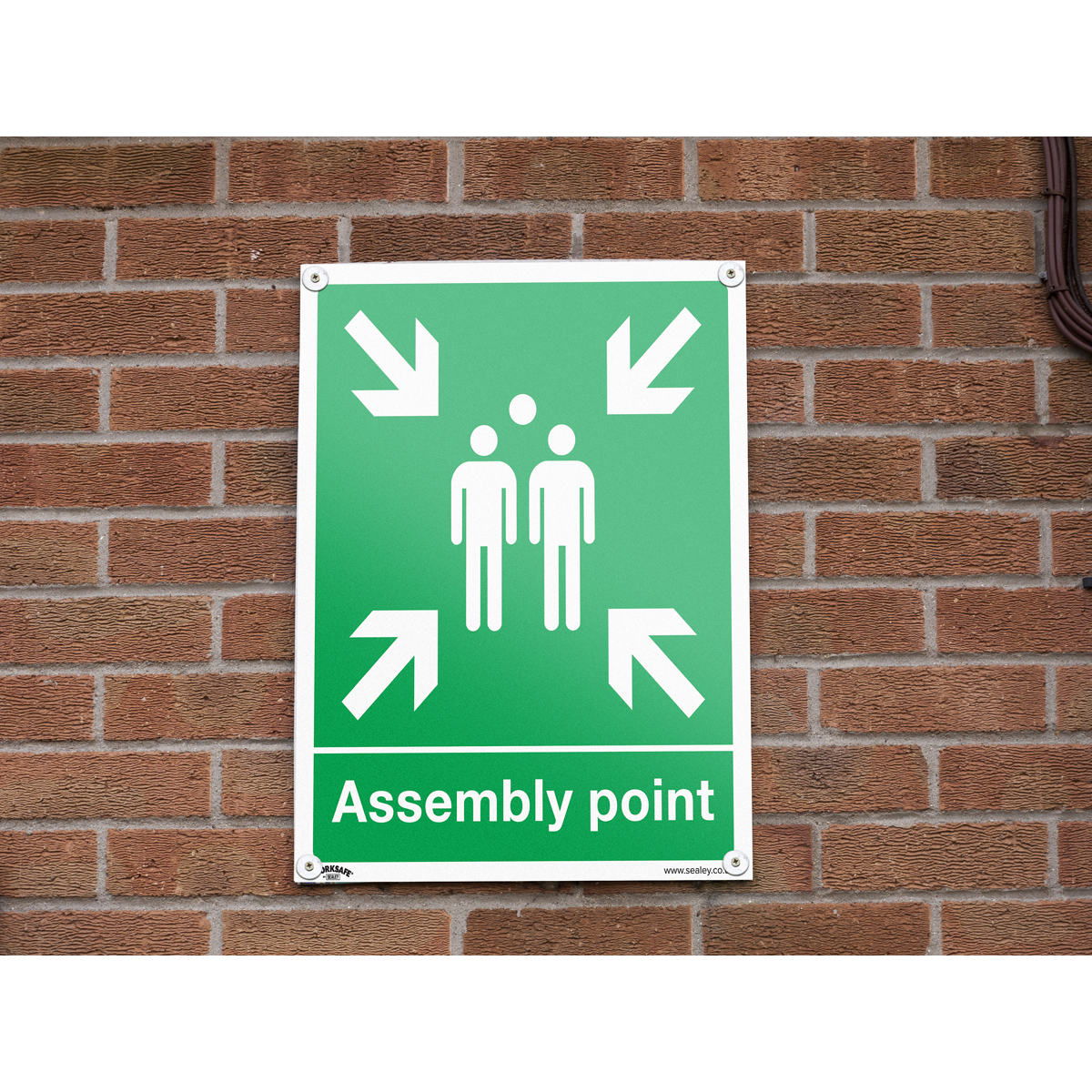 Sealey SS37P1 Safe Conditions Safety Sign - Assembly Point - Rigid Plastic