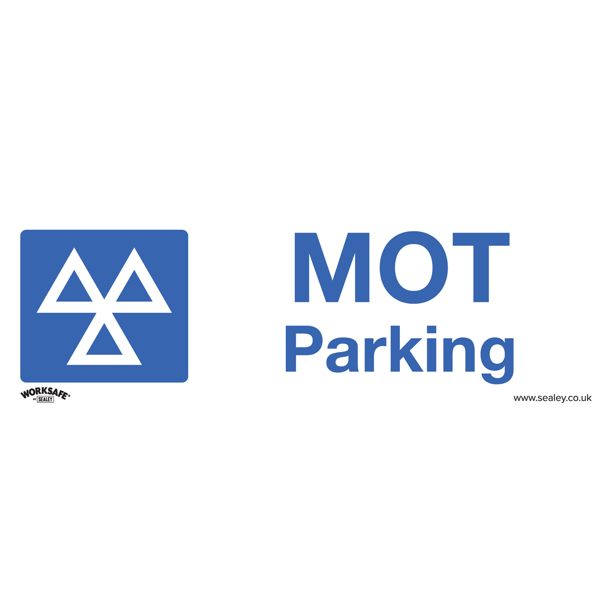 Sealey SS49P1 Warning Safety Sign - MOT Parking - Rigid Plastic