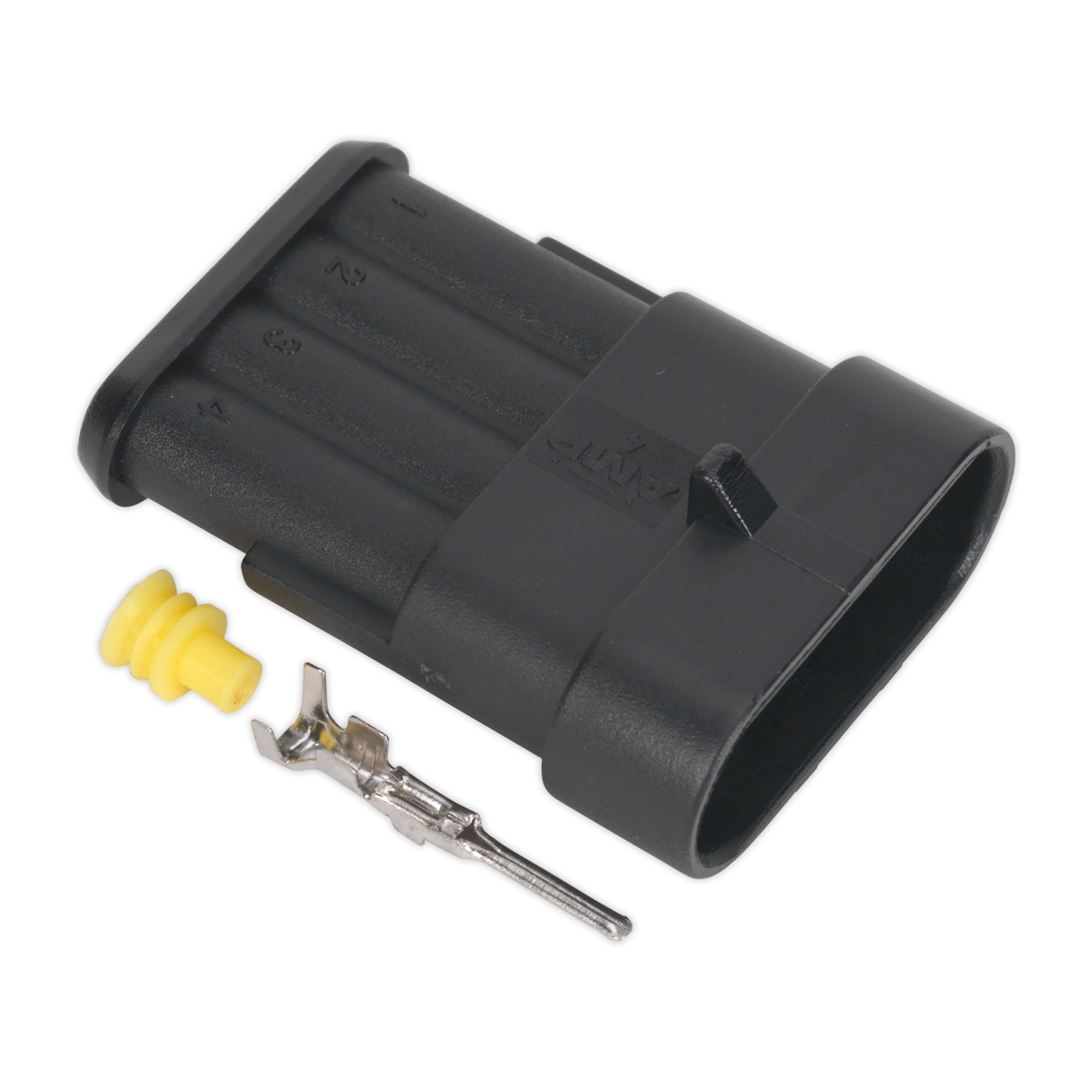 Sealey SSC4M Superseal Male Connector 4-Way Pack of 3