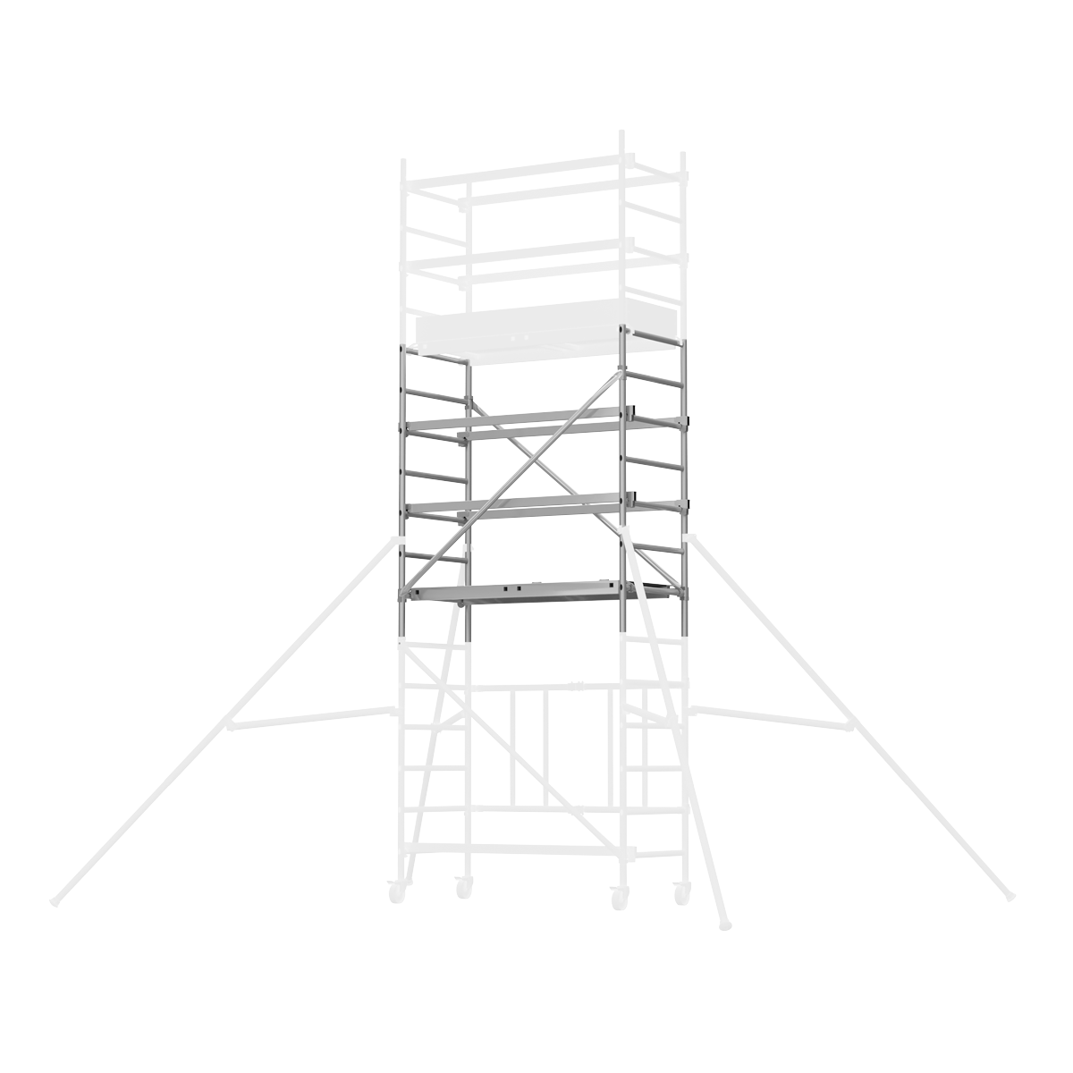 Sealey SSCL3 Platform Scaffold Tower Extension Pack 3 EN 1004