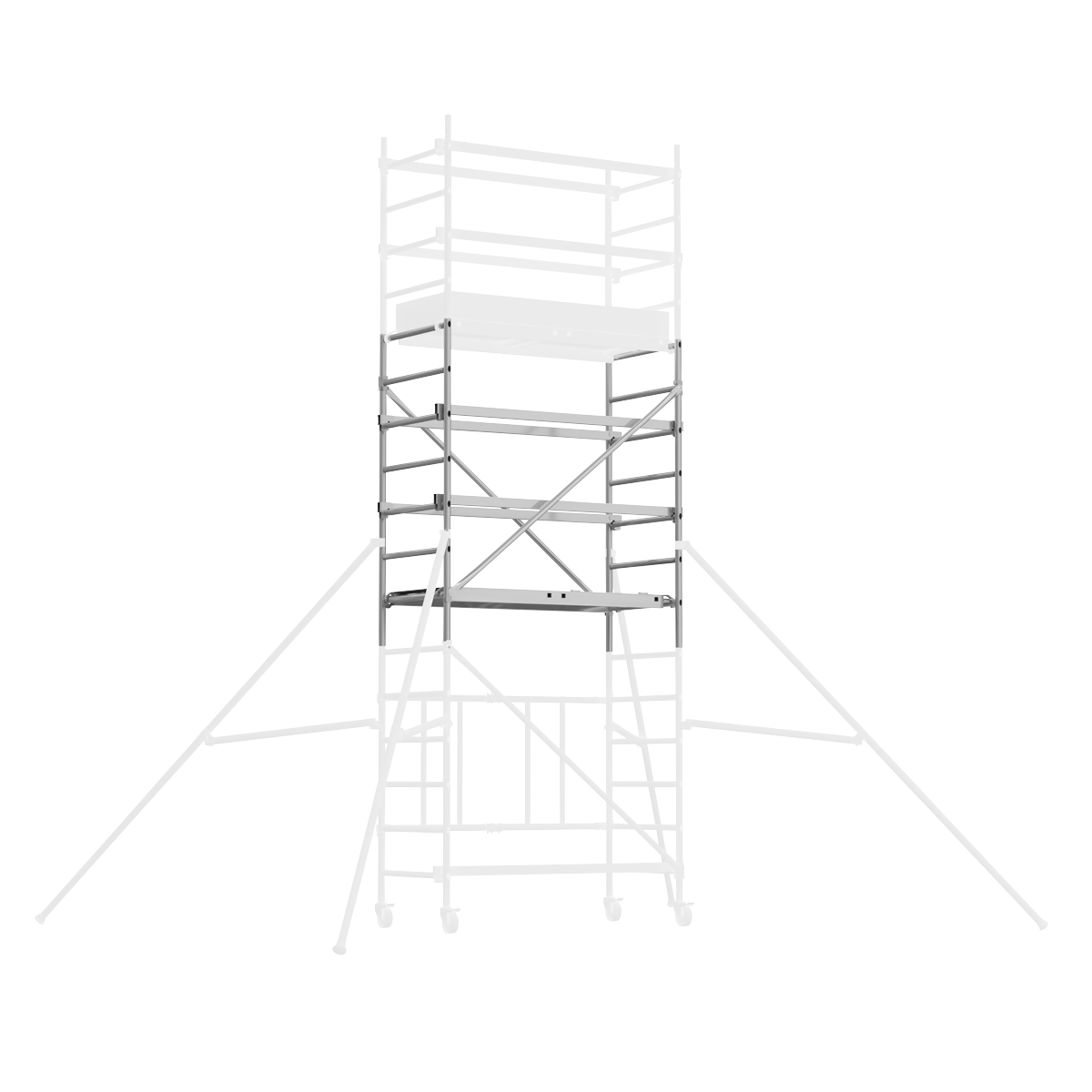 Sealey SSCL3 Platform Scaffold Tower Extension Pack 3 EN 1004