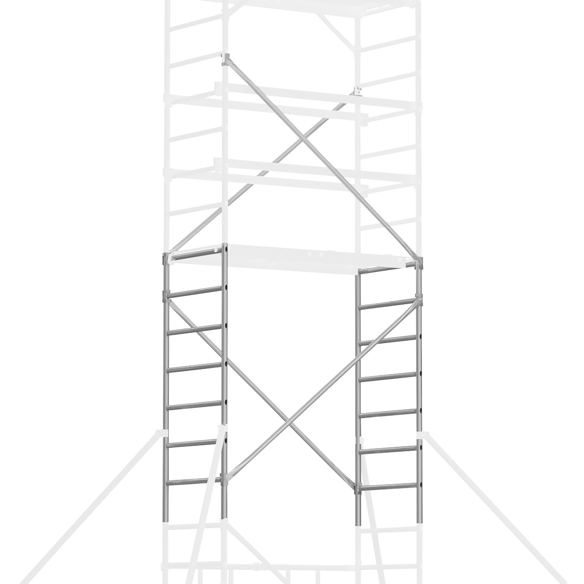 Sealey SSCL4 Platform Scaffold Tower Extension Pack 4 EN 1004