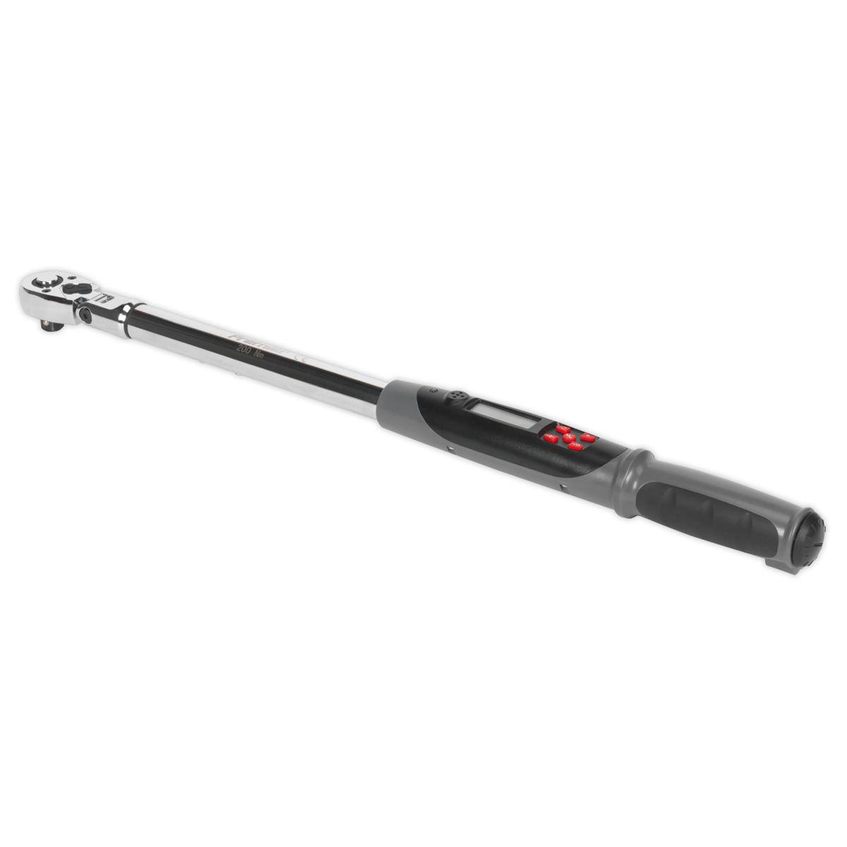 Sealey STW309 Angle Torque Wrench Flexi-Head Digital 1/2"Sq Drive 20-200Nm(14.7-147.5lb.ft)