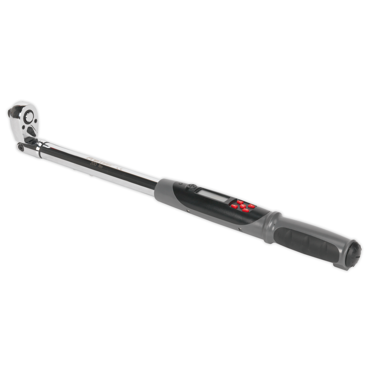 Sealey STW309 Angle Torque Wrench Flexi-Head Digital 1/2"Sq Drive 20-200Nm(14.7-147.5lb.ft)