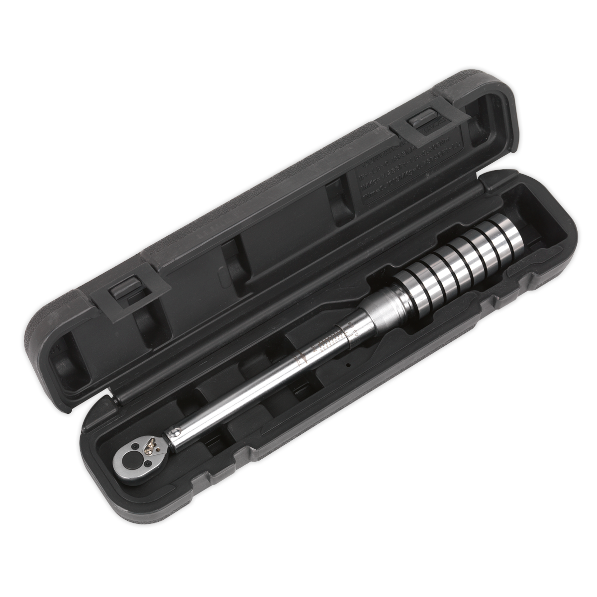Sealey STW702 Torque Wrench Micrometer Style 3/8"Sq Drive 20-100Nm(14.8-73.8lb.ft) - Calibrated