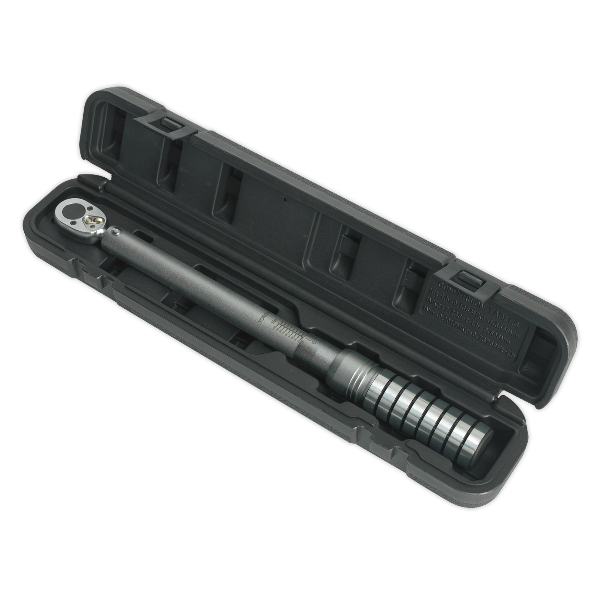 Sealey STW703 Torque Wrench Micrometer Style 1/2"Sq Drive 40-200Nm(29.5-148lb.ft) - Calibrated