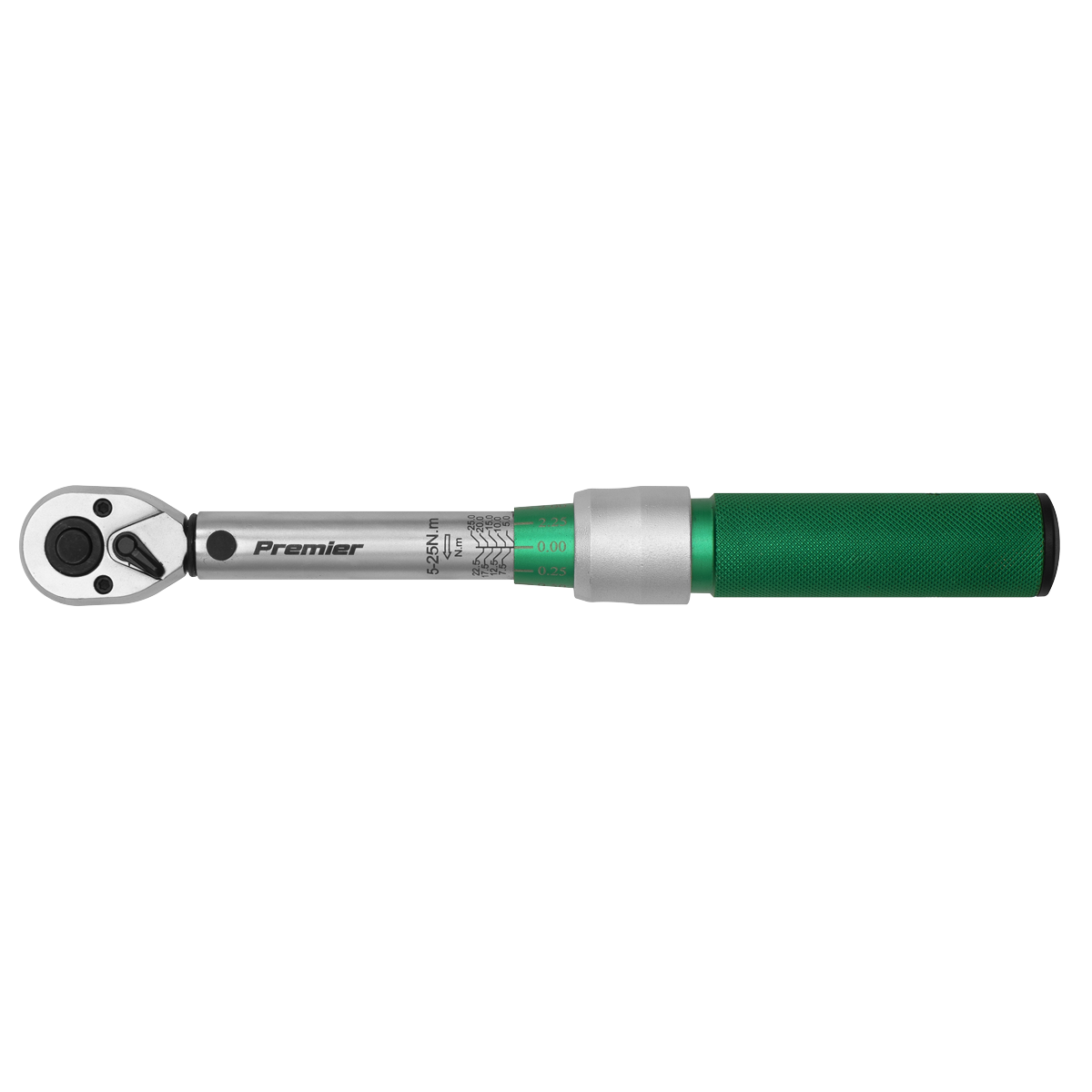 Sealey STW901 Torque Wrench Micrometer Style 1/4"Sq Drive 5-25Nm - Calibrated