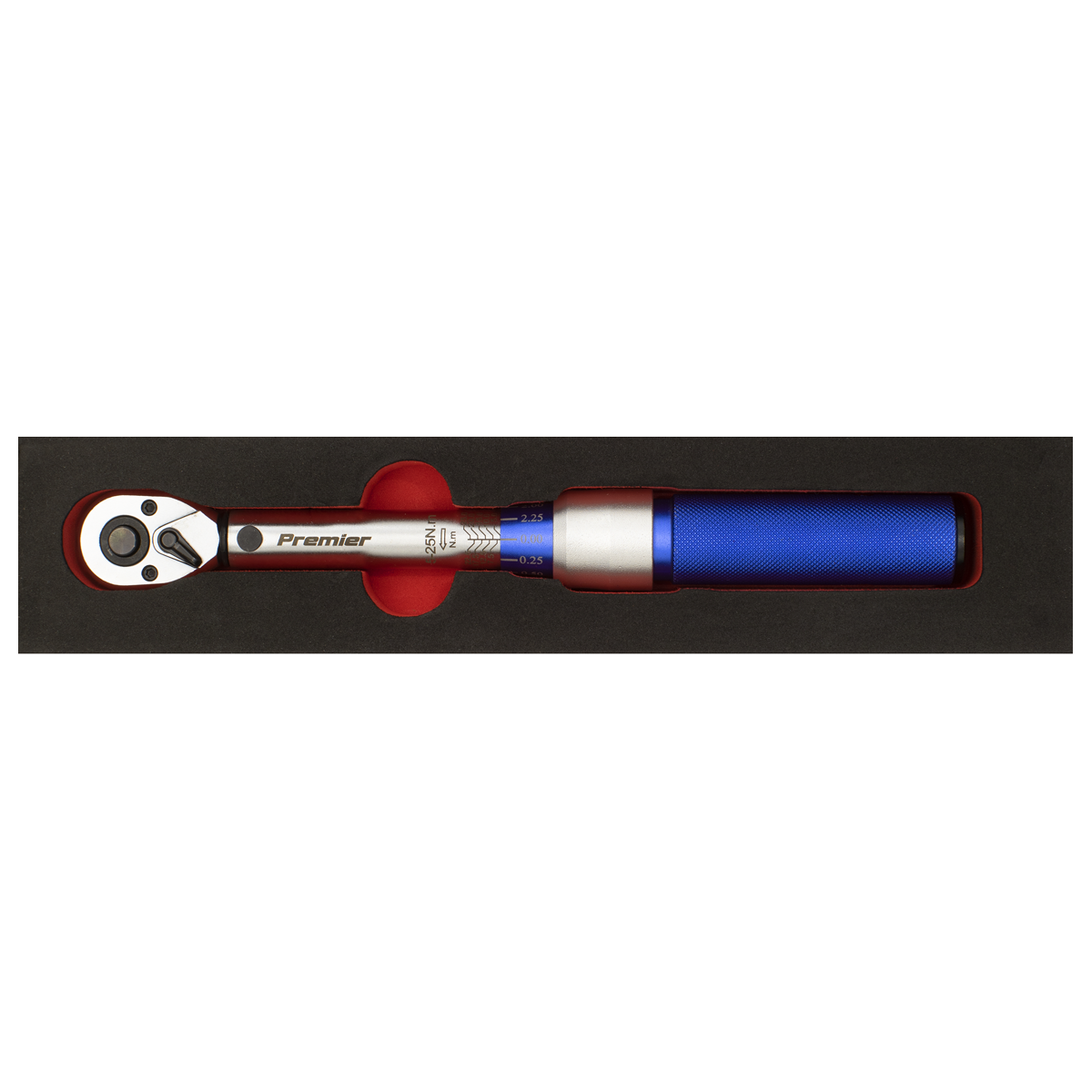Sealey STW902 Torque Wrench Micrometer Style 3/8"Sq Drive 5-25Nm - Calibrated
