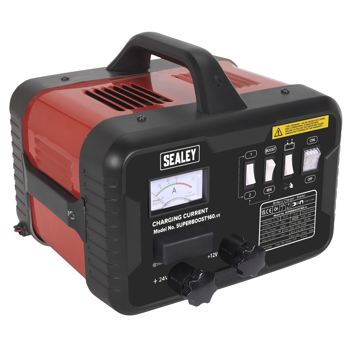 Sealey SUPERBOOST160 Starter/Charger 160/30Amp 12/24V 230V