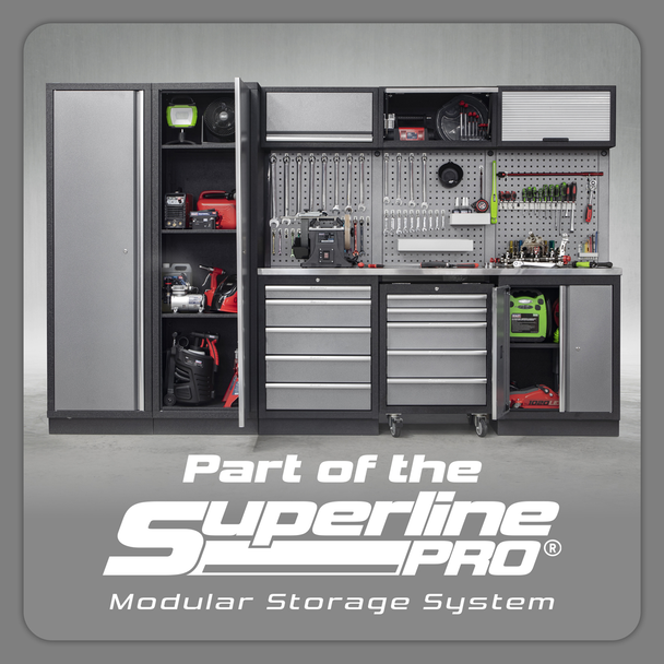 Sealey APMSSTACK11SS Superline Pro 2.04m Storage System - Stainless Steel Worktop