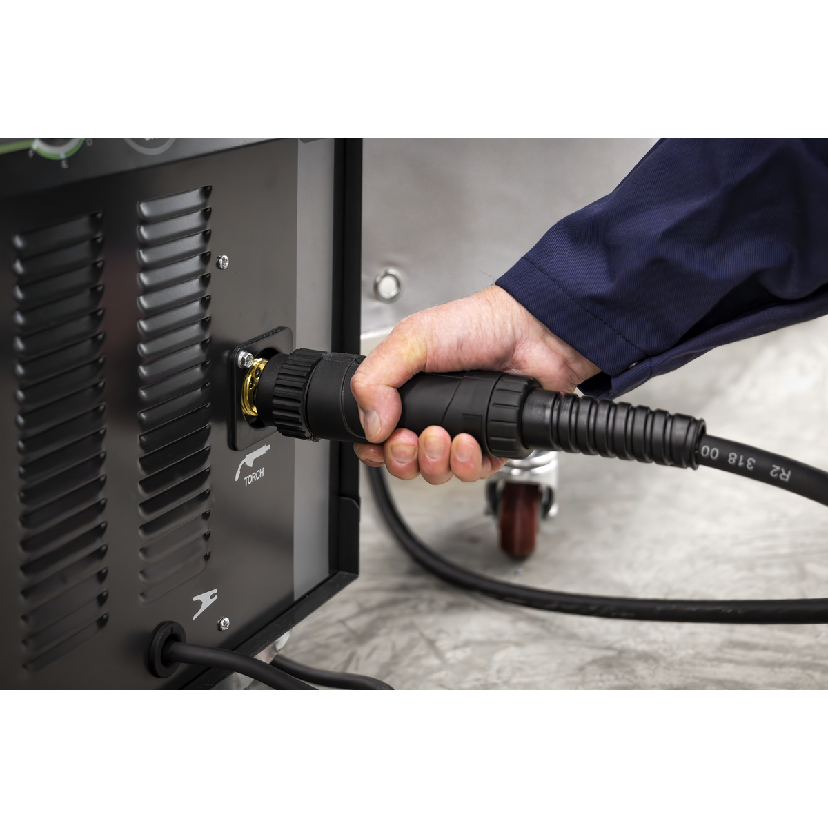 Sealey SUPERMIG200 Professional Gas/Gasless MIG Welder with Binzel Euro Torch 200A 230V