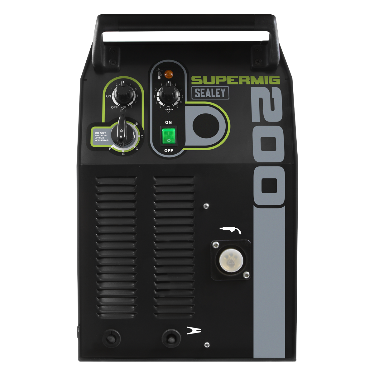 Sealey SUPERMIG200 Professional Gas/Gasless MIG Welder with Binzel Euro Torch 200A 230V