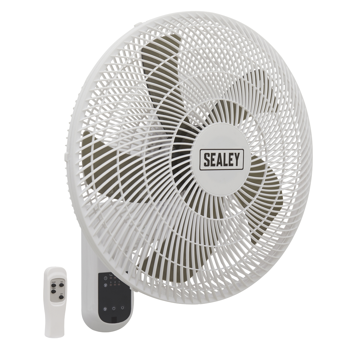 Sealey SWF16WR Wall Fan 3-Speed 16" with Remote Control 230V