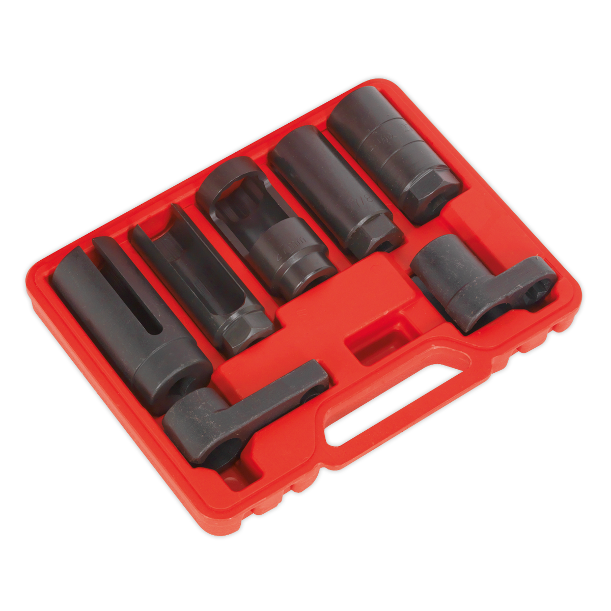 Sealey SX032 Oxygen Sensor Socket Set 7pc 3/8" & 1/2"Sq Drive