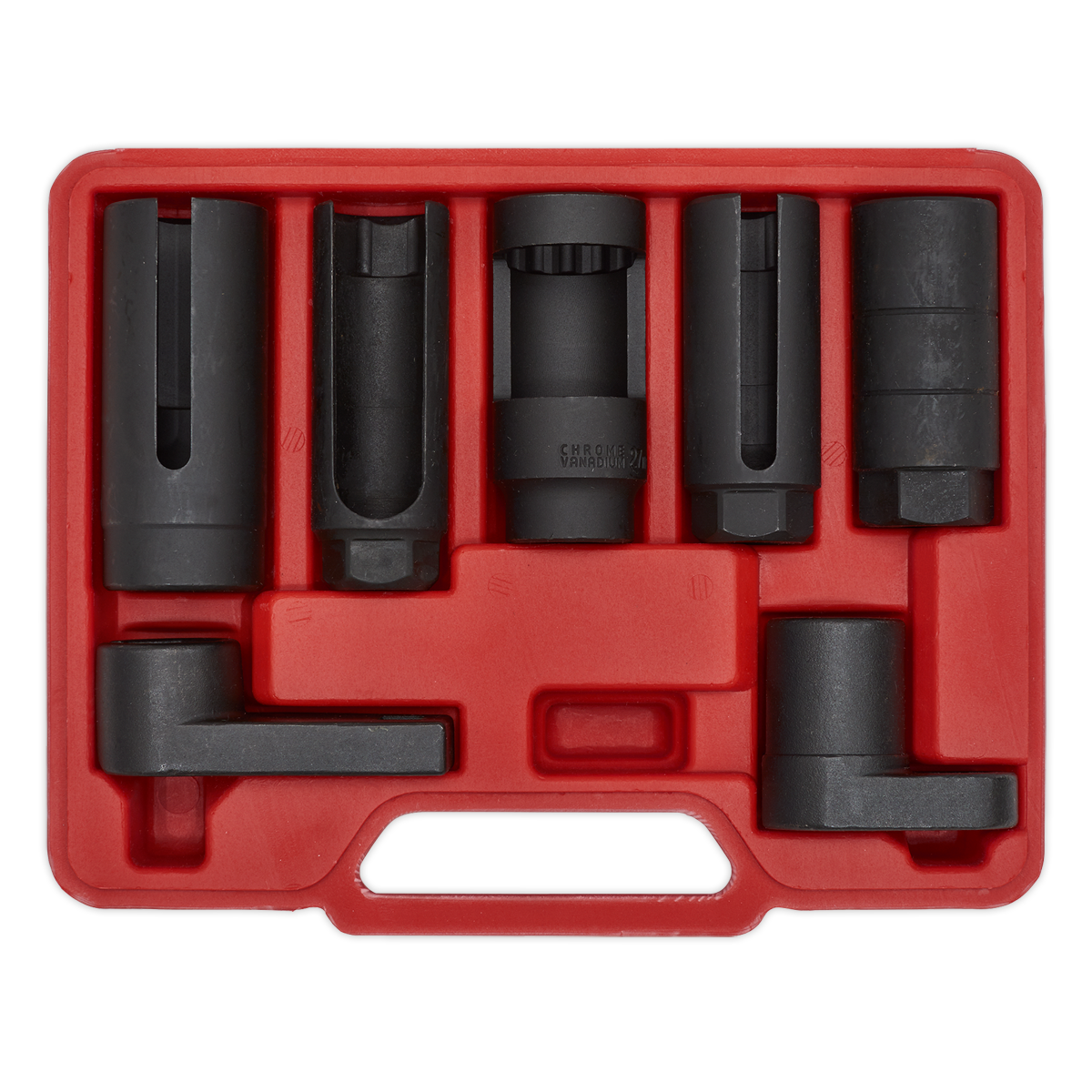 Sealey SX032 Oxygen Sensor Socket Set 7pc 3/8" & 1/2"Sq Drive