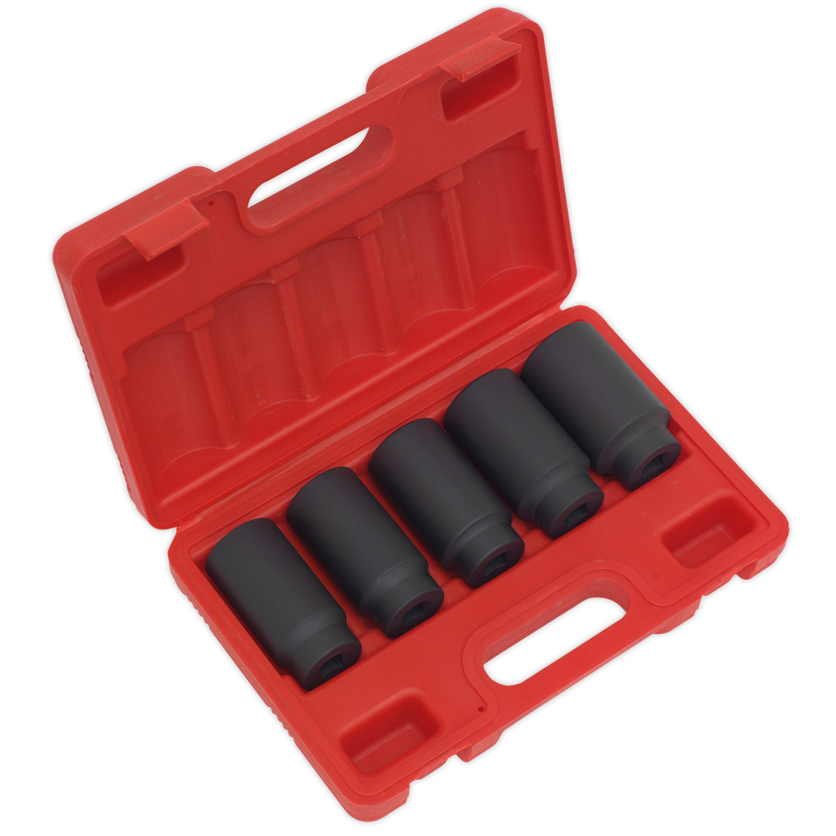 Sealey SX050 Impact Hub Nut Socket Set 1/2"Sq Drive 5pc