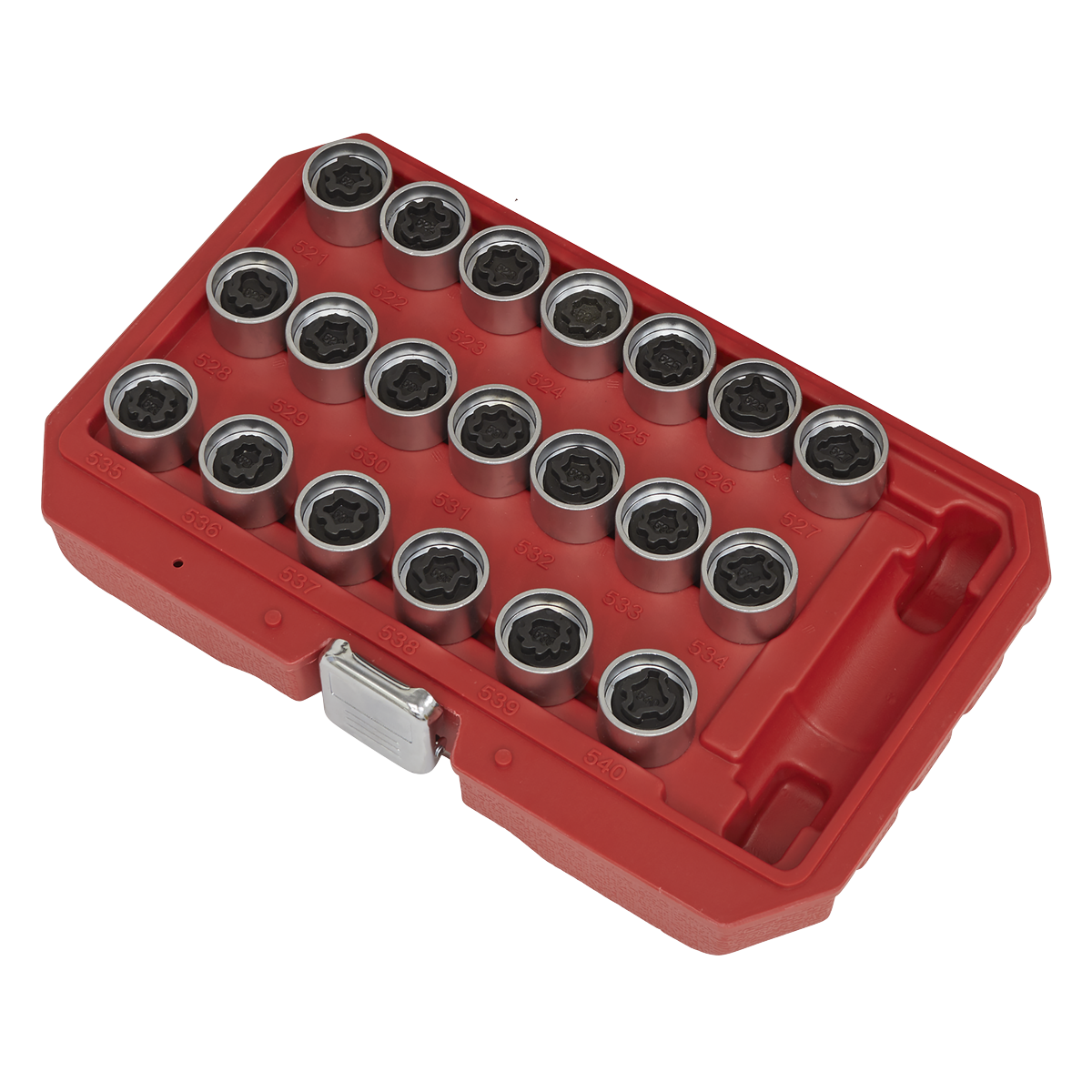 Sealey SX219 Locking Wheel Nut Key Set 20pc - VAG