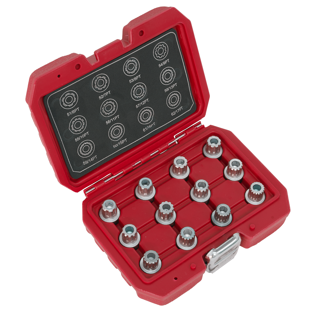 Sealey SX224 Locking Wheel Nut Key Set 12pc - VW