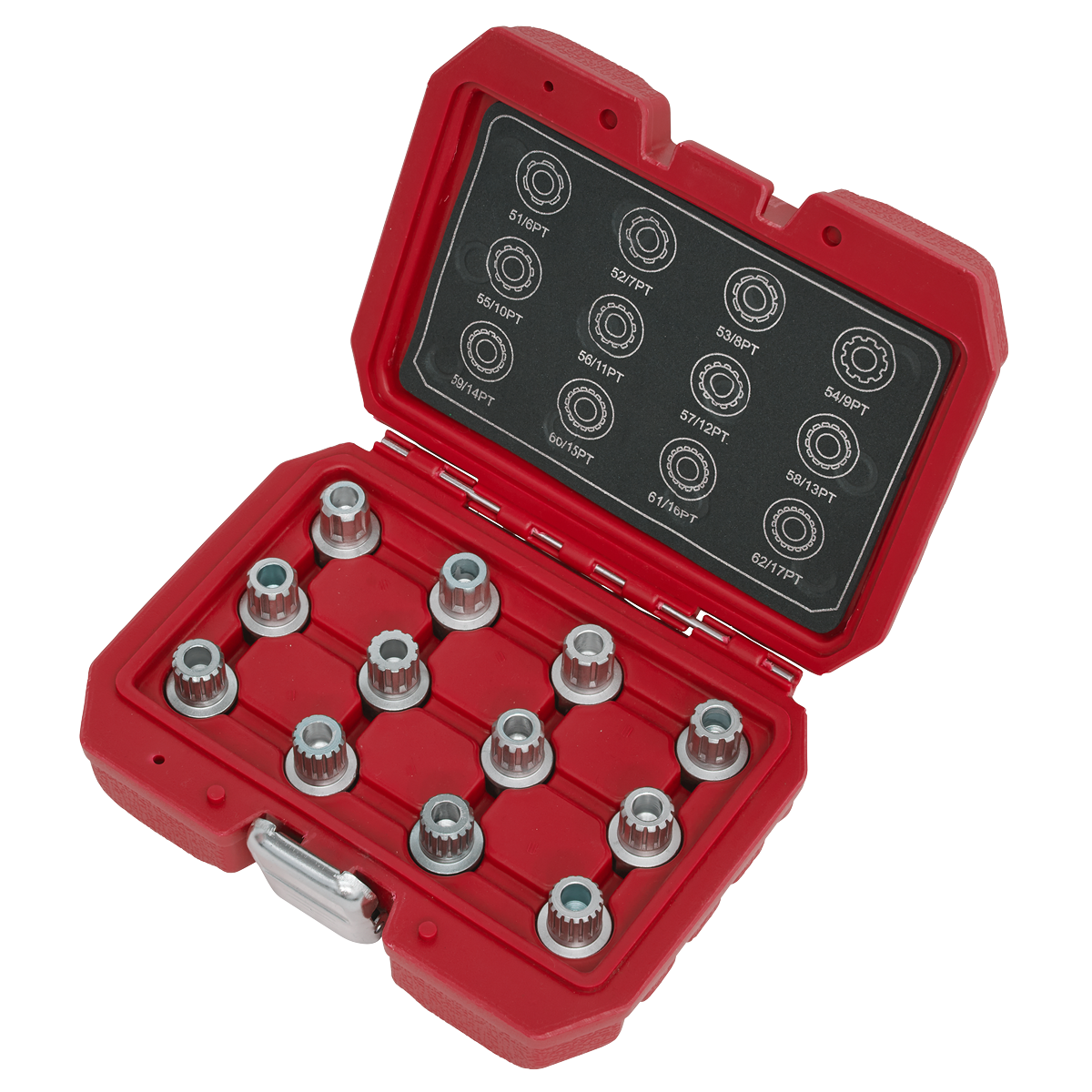 Sealey SX224 Locking Wheel Nut Key Set 12pc - VW