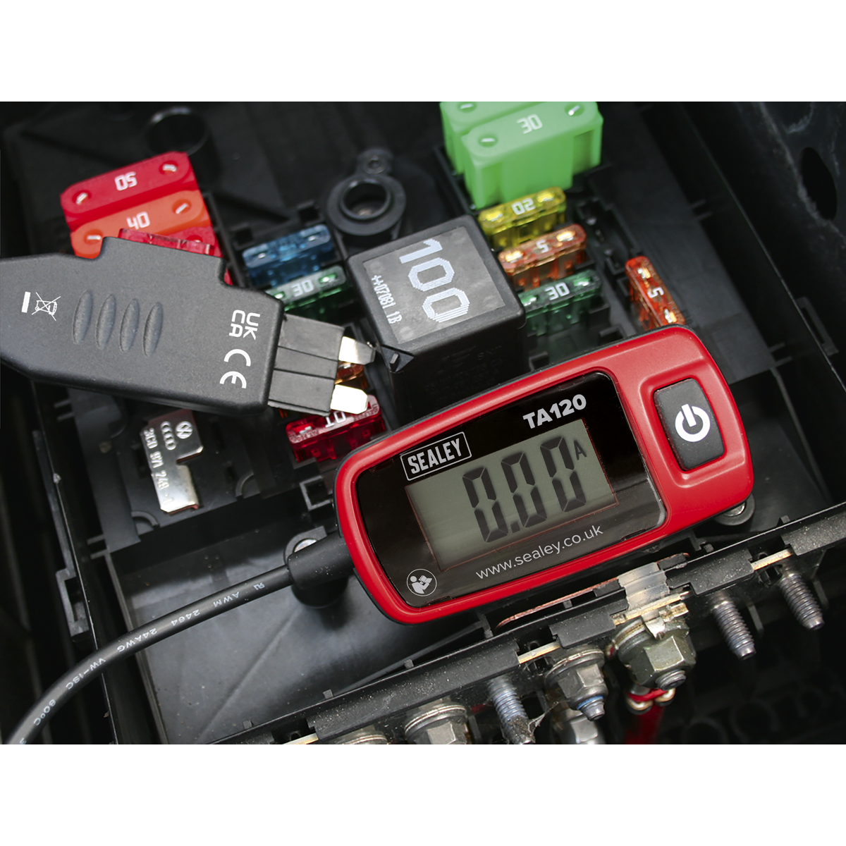 Sealey TA120 Automotive Current Tester 20A - Standard Blade Fuse