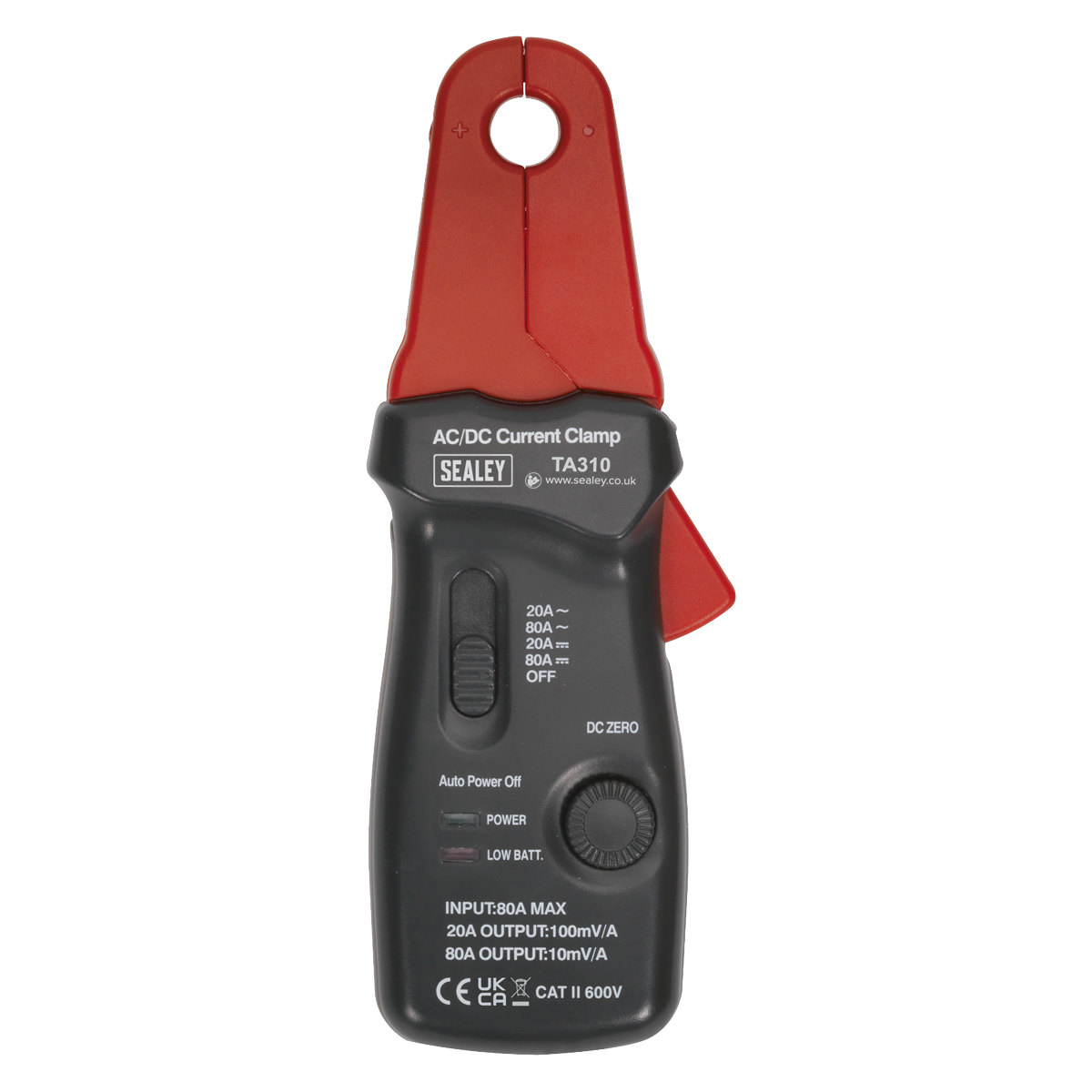 Sealey TA310 Current Clamp 20A/80A AC/DC - 12mm