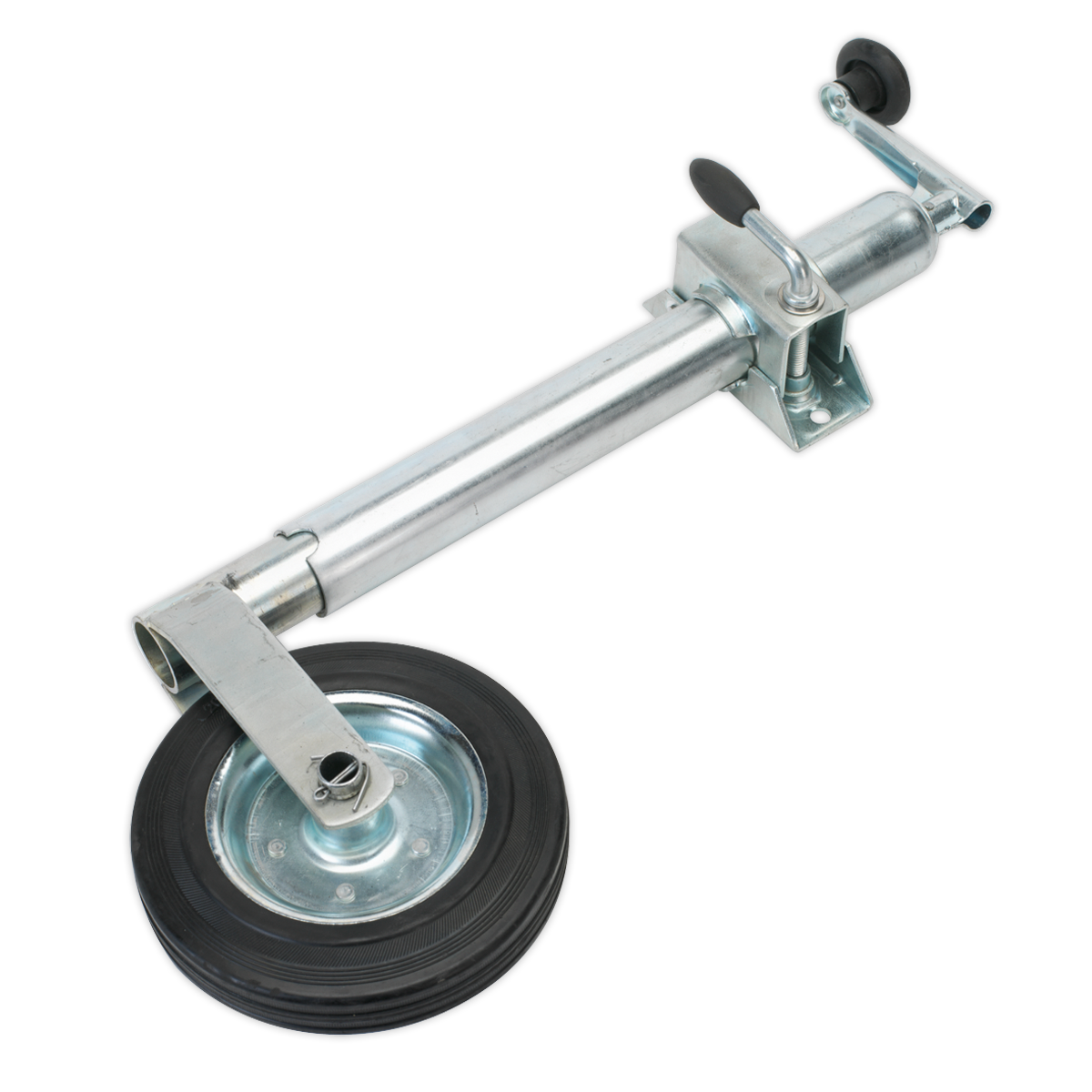 Sealey TB37 Jockey Wheel & Clamp Ø50mm - Ø200mm Solid Wheel