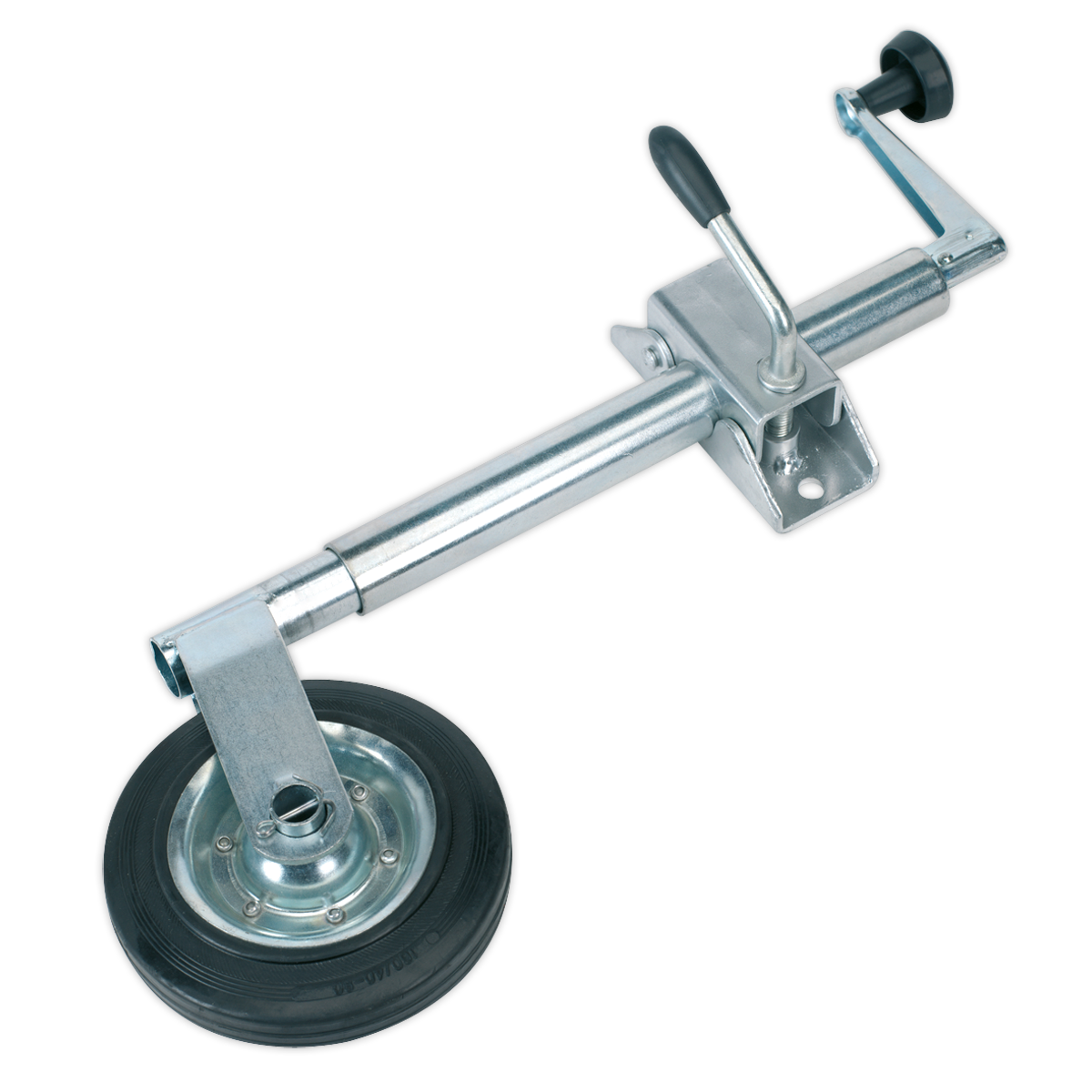 Sealey TB371 Jockey Wheel & Clamp Ø35mm - Ø150mm Solid Wheel