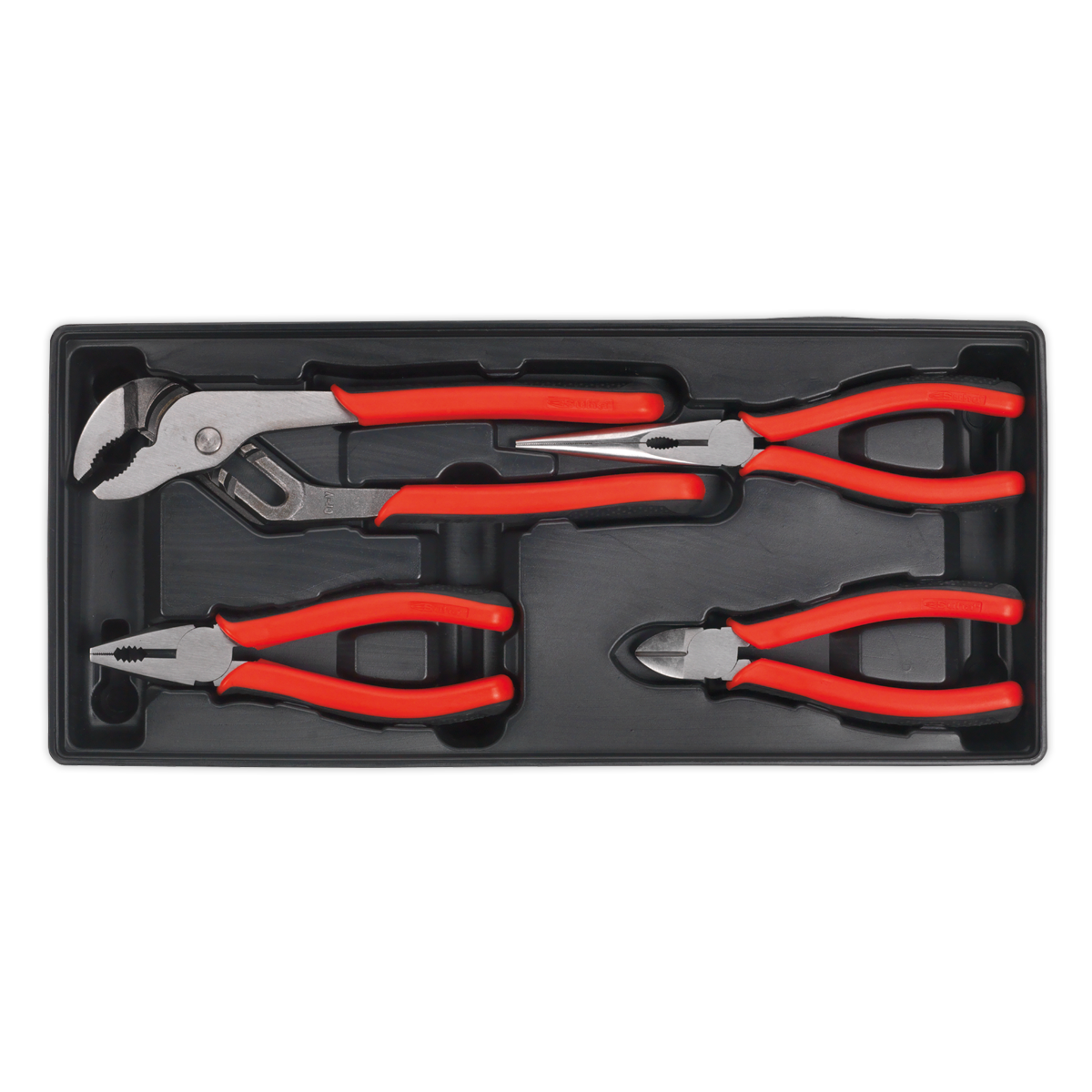 Sealey TBT02 Tool Tray with Pliers Set 4pc