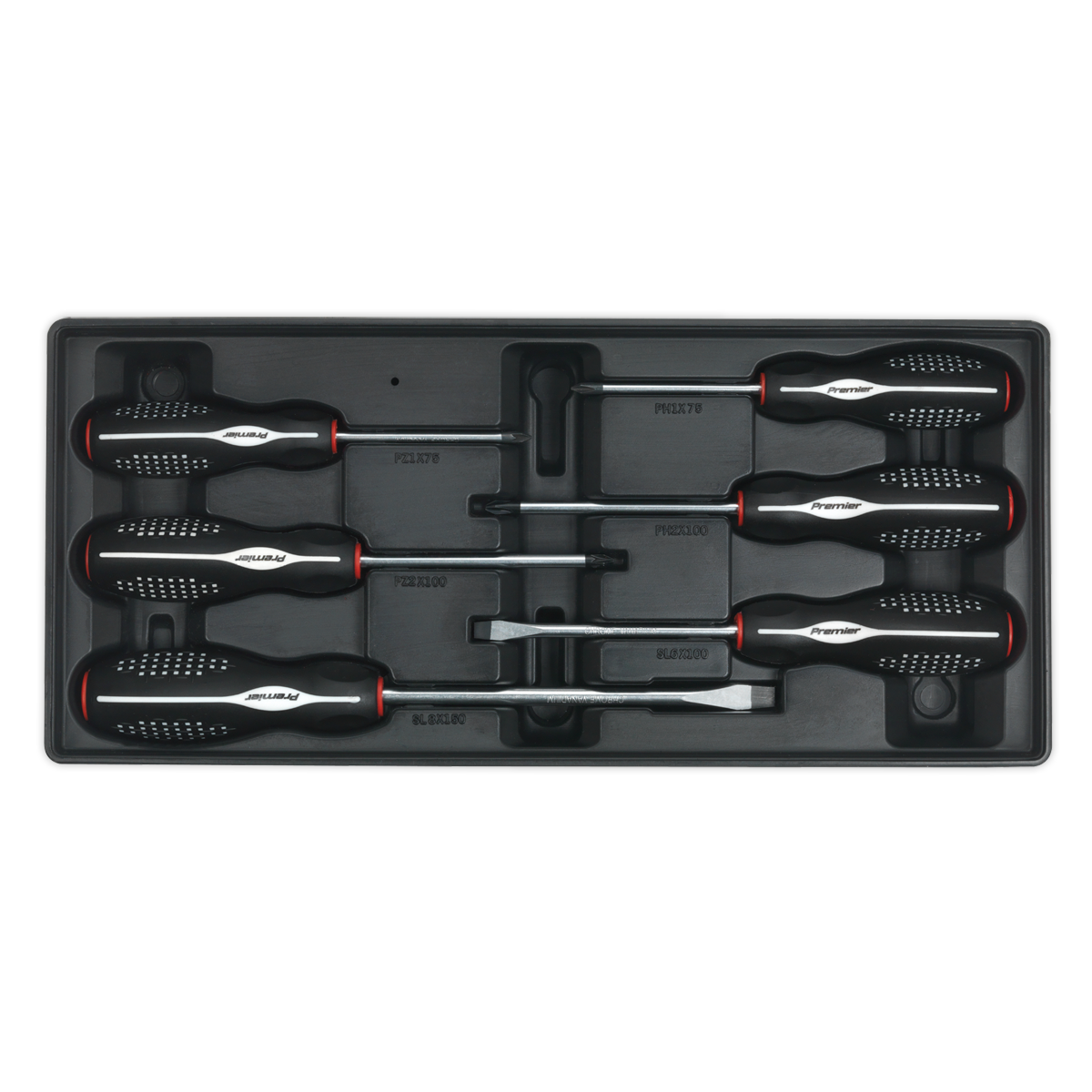Sealey TBT14 Tool Tray with Screwdriver Set 6pc