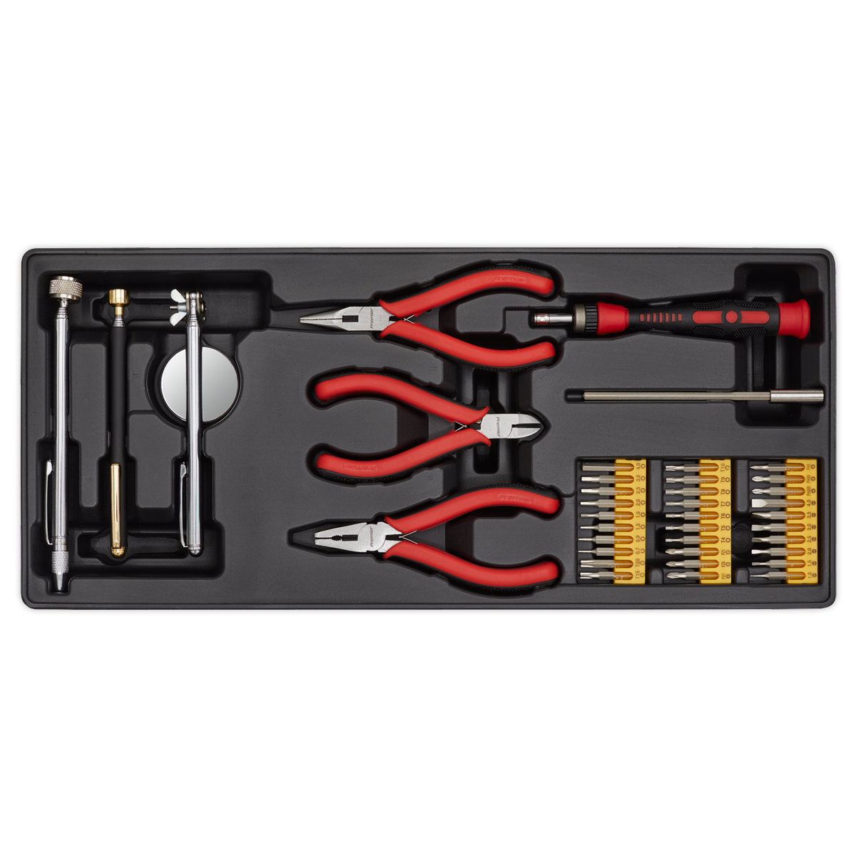 Sealey TBT17 Tool Tray with Precision & Pick-Up Tool Set 38pc