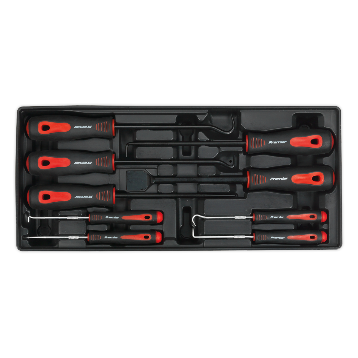 Sealey TBT23 Tool Tray with Scraper & Hook Set 9pc