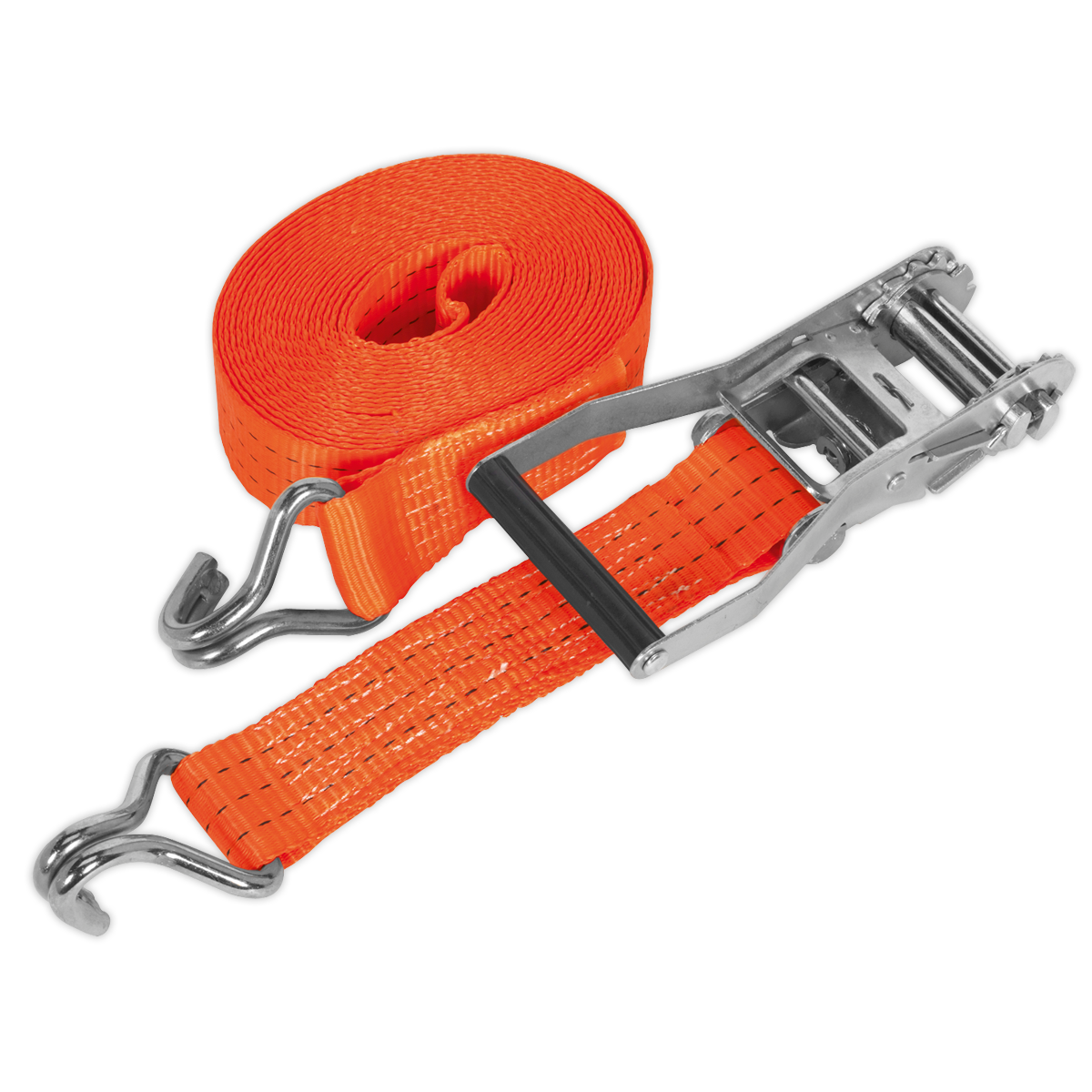 Sealey TD3010J Ratchet Tie Down 50mm x 10m Polyester Webbing 3000kg Breaking Strength