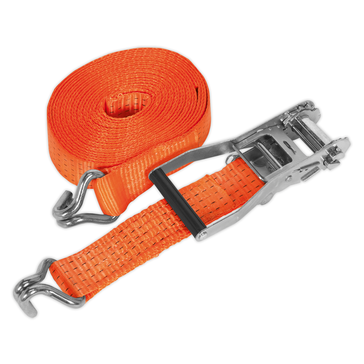 Sealey TD5010J Ratchet Tie Down 50mm x 10m Polyester Webbing 5000kg Breaking Strength